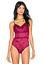 view 2 of 5 Natalia Teddy in Bright Fuchsia & Rose Wine