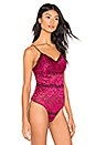 view 3 of 5 Natalia Teddy in Bright Fuchsia & Rose Wine