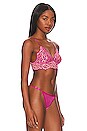 view 3 of 5 Pret A Porter Triangle Bralette in Cape Fuchsia & Rampur Sunset