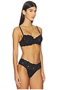view 2 of 4 Romanza Balconette Bra in Black
