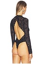 view 4 of 5 Never Say Never Long Sleeve Bodysuit in Black