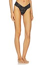 view 3 of 5 Never Say Never Cutie 3 Pack Thong in Black