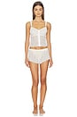 view 1 of 3 Misteriosa Cami & Boxer Pajama Set in Moon Ivory