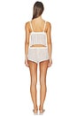 view 3 of 3 Misteriosa Cami & Boxer Pajama Set in Moon Ivory