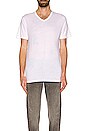 view 3 of 3 Classic V Neck in WHITE
