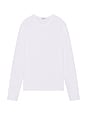 view 1 of 4 The Classic Crew Long Sleeve Tee in White