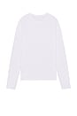 view 2 of 4 The Classic Crew Long Sleeve Tee in White
