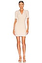 view 1 of 3 Ibiza Short Sleeve Polo Dress in Vintage Oatmeal