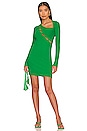 view 4 of 4 Capri Cut Out Dress in Kelly Green