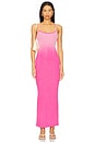 view 1 of 3 The Verona Spaghetti Maxi Dress in Cerise Cast