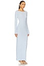 view 2 of 3 Marbella Long Sleeve Maxi Dress in Vintage Powder Blue