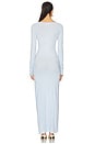 view 3 of 3 Marbella Long Sleeve Maxi Dress in Vintage Powder Blue