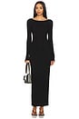 view 1 of 3 Marbella Long Sleeve Maxi Dress in Jet Black