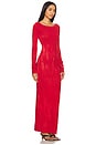 view 2 of 3 Marbella Long Sleeve Maxi Dress in Vintage Crimson