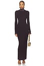 view 1 of 3 Verona Turtleneck Maxi Dress in Vintage Eggplant