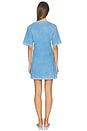 view 3 of 3 The Tokyo Mini Dress in Vintage Azure Blue