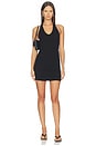 view 1 of 3 The Verona Racerback Mini Dress in Jet Black