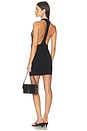 view 3 of 3 The Verona Racerback Mini Dress in Jet Black