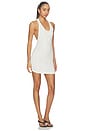 view 2 of 3 The Verona Racerback Mini Dress in Bone