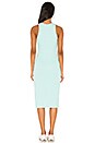 view 3 of 3 Melbourne Tank Midi Dress With Slit in Pastel Aqua