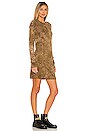 view 2 of 3 The Tokyo Long Sleeve Mini Dress in Toffee Crystal