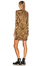 view 3 of 3 The Tokyo Long Sleeve Mini Dress in Toffee Crystal