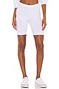 view 1 of 4 The Milan Biker Short in White
