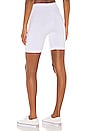 view 3 of 4 The Milan Biker Short in White