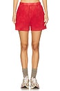 view 1 of 6 Roma Short in Vintage Crimson
