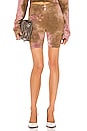 view 1 of 4 The Milan Biker Short in Rose & Java Mirage