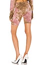 view 3 of 4 The Milan Biker Short in Rose & Java Mirage