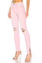 view 2 of 4 High Split Jean in Light Pink