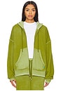 view 1 of 5 Boston Zip Hoodie in Vintage Matcha