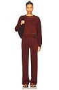 view 4 of 4 Roma Crew Sweatshirt in Vintage Red Wine