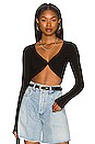 view 1 of 4 Capri Crop Cardigan in Jet Black