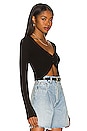 view 2 of 4 Capri Crop Cardigan in Jet Black