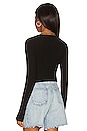 view 3 of 4 Capri Crop Cardigan in Jet Black