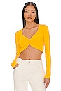 view 1 of 4 Capri Crop Cardigan in Yellow