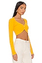 view 2 of 4 Capri Crop Cardigan in Yellow