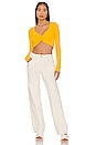 view 4 of 4 Capri Crop Cardigan in Yellow
