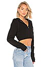 view 2 of 4 Athletic Crop Hoodie in Black