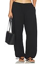 view 1 of 6 The Santorini Drawstring Pant in Jet Black