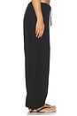 view 3 of 6 The Santorini Drawstring Pant in Jet Black