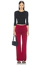view 6 of 6 The Madrid Trouser in Aged Cherry