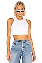 view 1 of 4 Ibiza Crop Tank in White
