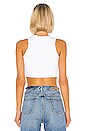 view 3 of 4 Ibiza Crop Tank in White