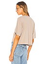 view 3 of 4 Tokyo Crop Tee in Sand Dollar