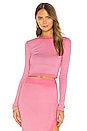 view 1 of 4 x REVOLVE Verona Crop Long Sleeve in Hot Pink Mix