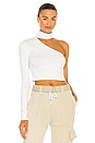 view 1 of 4 The Brisbane Cutout Turtleneck Top in White