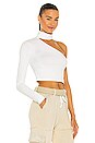view 2 of 4 The Brisbane Cutout Turtleneck Top in White